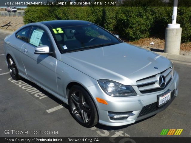 2012 Mercedes-Benz C 250 Coupe in Iridium Silver Metallic