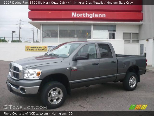 2007 Dodge Ram 3500 Big Horn Quad Cab 4x4 in Mineral Gray Metallic