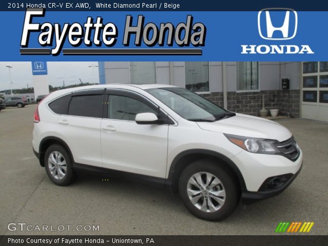 2014 Honda CR-V EX AWD in White Diamond Pearl