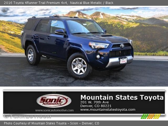 2016 Toyota 4Runner Trail Premium 4x4 in Nautical Blue Metallic