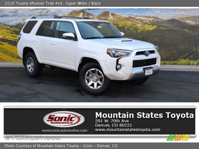 2016 Toyota 4Runner Trail 4x4 in Super White