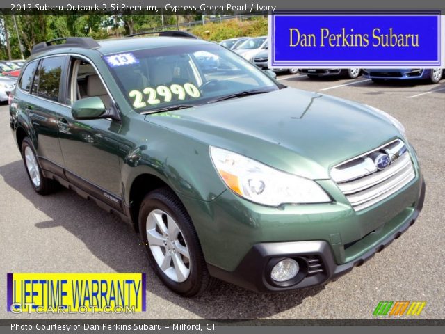 2013 Subaru Outback 2.5i Premium in Cypress Green Pearl