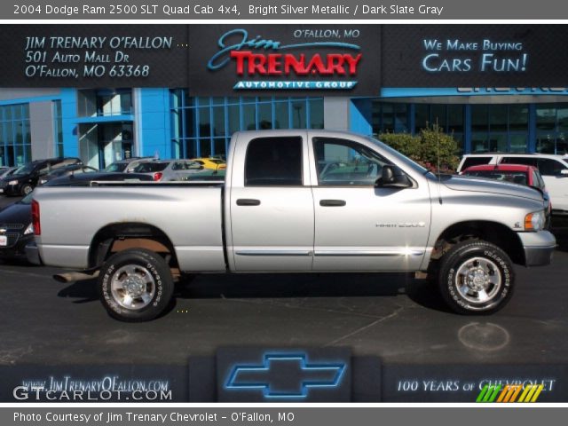 2004 Dodge Ram 2500 SLT Quad Cab 4x4 in Bright Silver Metallic
