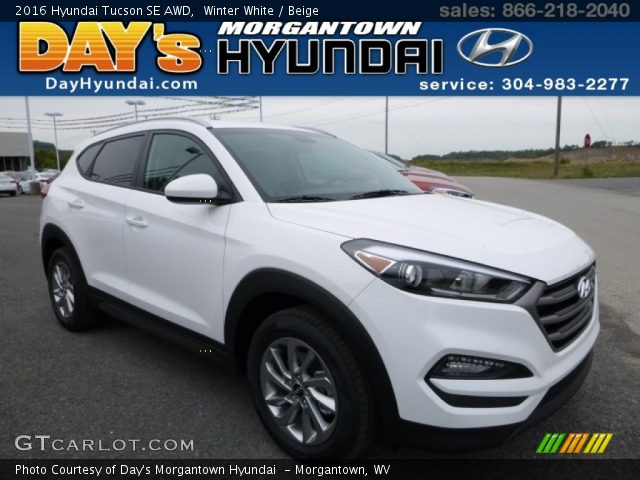 2016 Hyundai Tucson SE AWD in Winter White