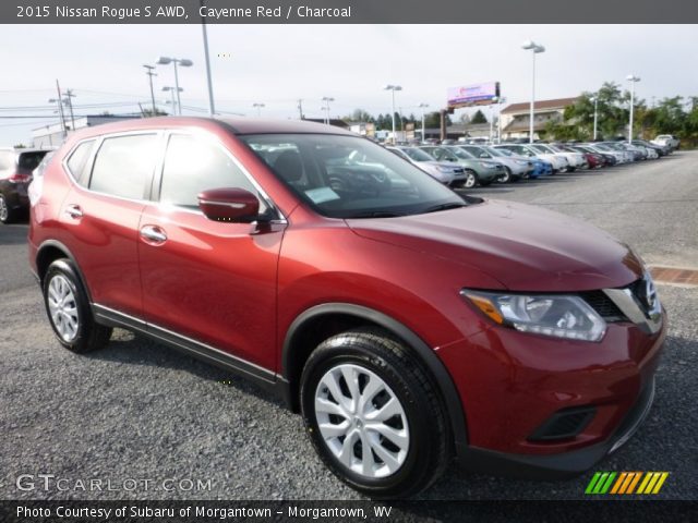 2015 Nissan Rogue S AWD in Cayenne Red