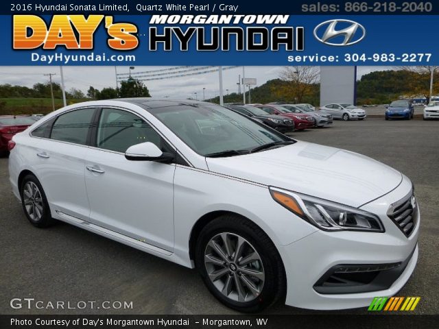 2016 Hyundai Sonata Limited in Quartz White Pearl