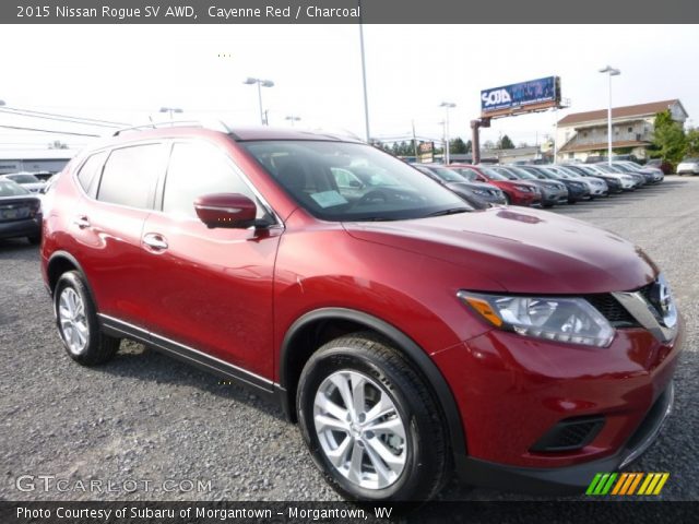 2015 Nissan Rogue SV AWD in Cayenne Red