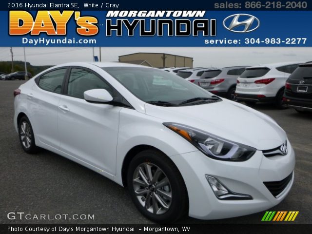 2016 Hyundai Elantra SE in White