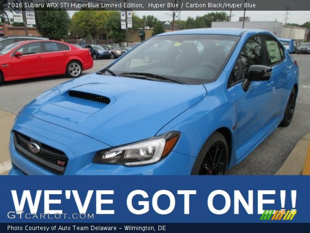 2016 Subaru WRX STI HyperBlue Limited Edition in Hyper Blue