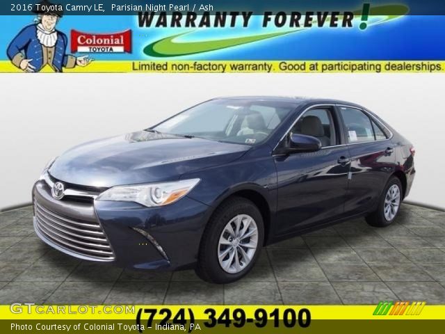 2016 Toyota Camry LE in Parisian Night Pearl