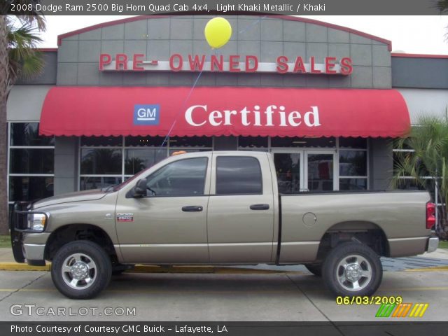 2008 Dodge Ram 2500 Big Horn Quad Cab 4x4 in Light Khaki Metallic