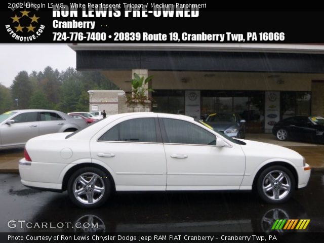 2002 Lincoln LS V8 in White Pearlescent Tricoat