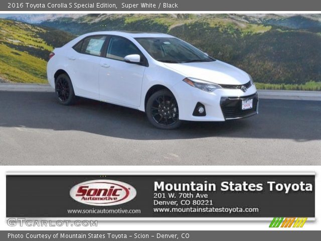 2016 Toyota Corolla S Special Edition in Super White