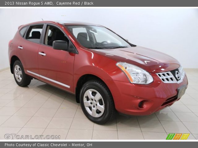 2013 Nissan Rogue S AWD in Cayenne Red