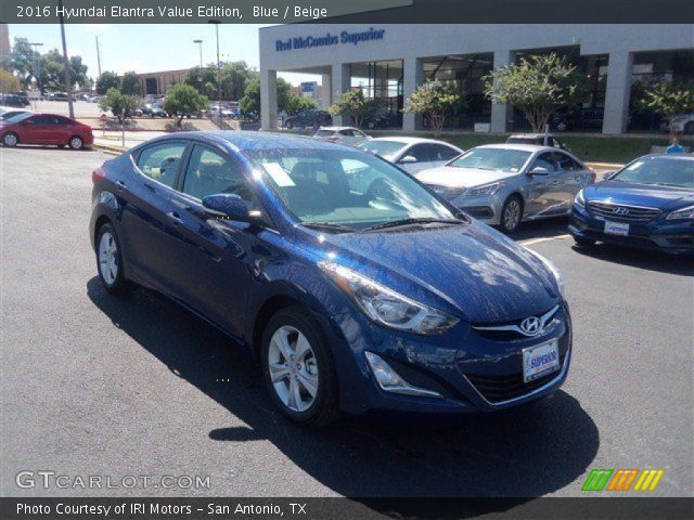 2016 Hyundai Elantra Value Edition in Blue