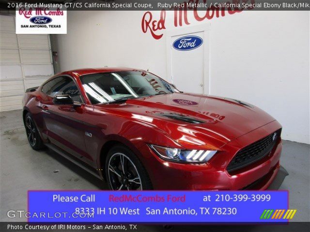 2016 Ford Mustang GT/CS California Special Coupe in Ruby Red Metallic