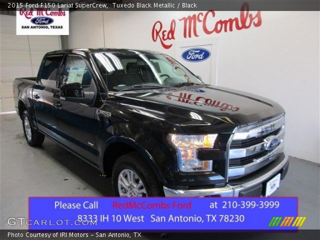 2015 Ford F150 Lariat SuperCrew in Tuxedo Black Metallic