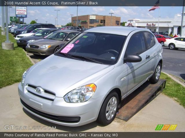 2008 Hyundai Accent GS Coupe in Platinum Silver