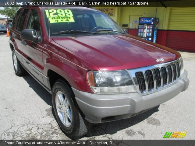 2002 Jeep Grand Cherokee Laredo 4x4 in Dark Garnet Red Pearlcoat