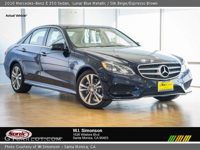 2016 Mercedes-Benz E 350 Sedan in Lunar Blue Metallic