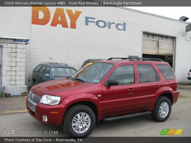 2006 Mercury Mariner Luxury 4WD in Vivid Red Metallic
