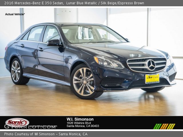 2016 Mercedes-Benz E 350 Sedan in Lunar Blue Metallic