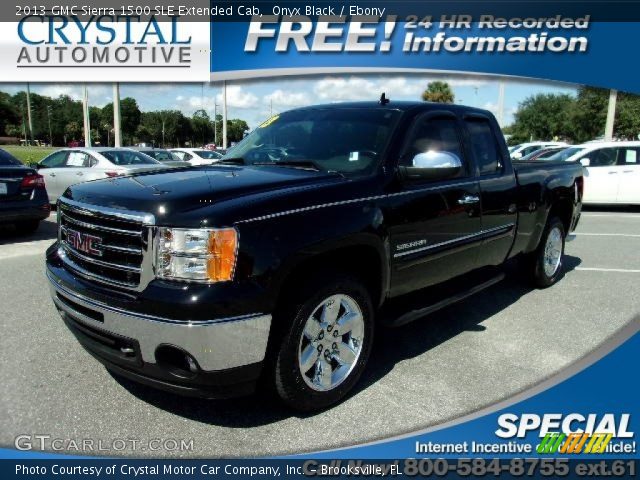 2013 GMC Sierra 1500 SLE Extended Cab in Onyx Black