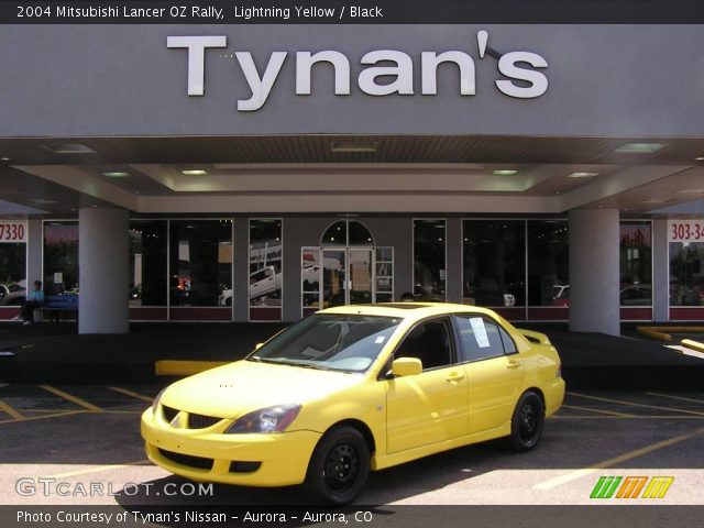 2004 Mitsubishi Lancer OZ Rally in Lightning Yellow