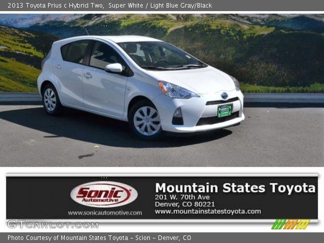 2013 Toyota Prius c Hybrid Two in Super White