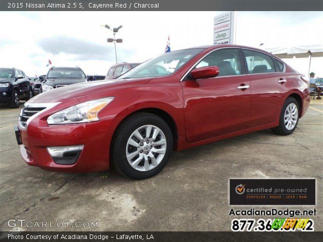 2015 Nissan Altima 2.5 S in Cayenne Red