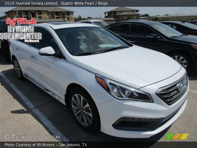 2016 Hyundai Sonata Limited in Quartz White Pearl
