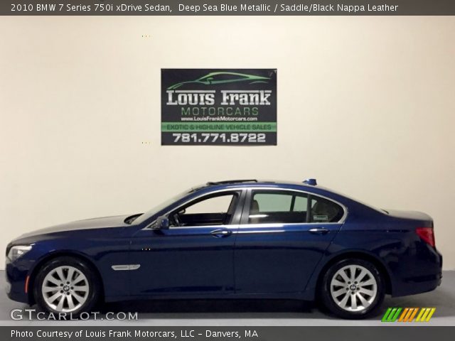 2010 BMW 7 Series 750i xDrive Sedan in Deep Sea Blue Metallic