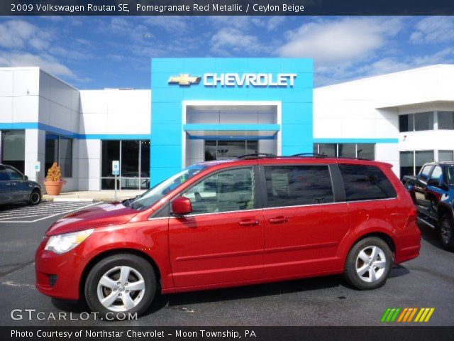 2009 Volkswagen Routan SE in Pomegranate Red Metallic