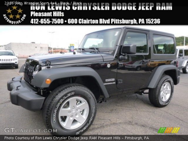 2016 Jeep Wrangler Sport 4x4 in Black