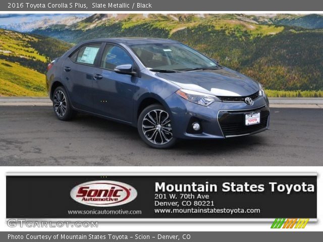 2016 Toyota Corolla S Plus in Slate Metallic