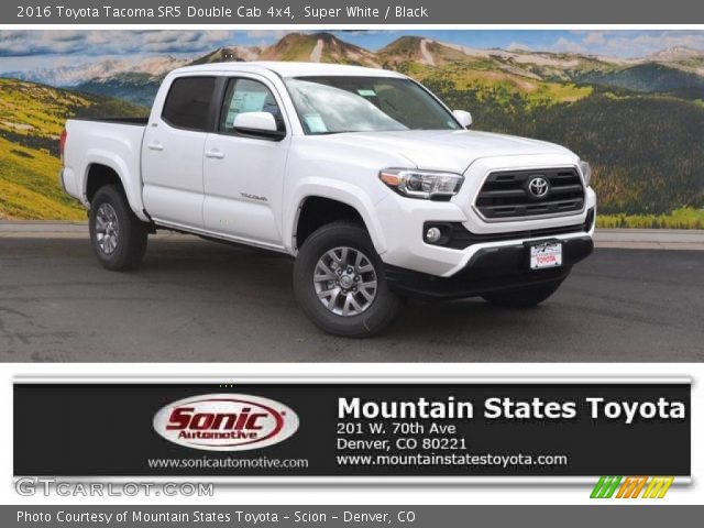 2016 Toyota Tacoma SR5 Double Cab 4x4 in Super White
