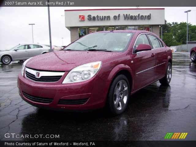 2007 Saturn Aura XE in Berry Red