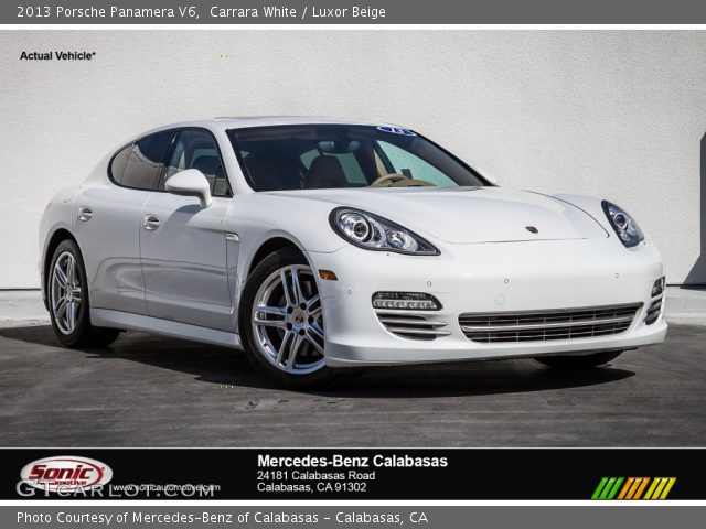 2013 Porsche Panamera V6 in Carrara White