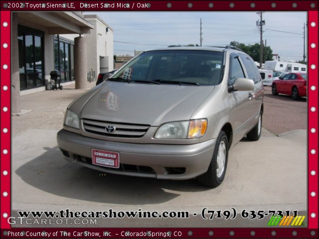2002 Toyota Sienna LE in Desert Sand Mica