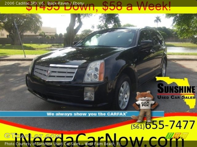 2006 Cadillac SRX V6 in Black Raven