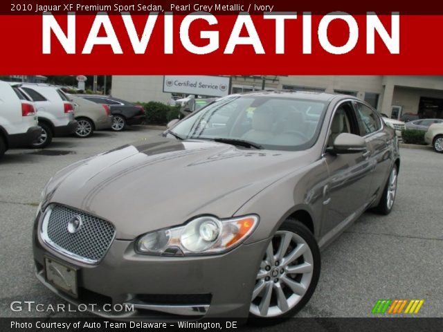 2010 Jaguar XF Premium Sport Sedan in Pearl Grey Metallic