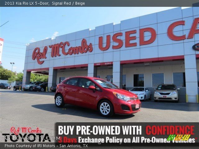 2013 Kia Rio LX 5-Door in Signal Red