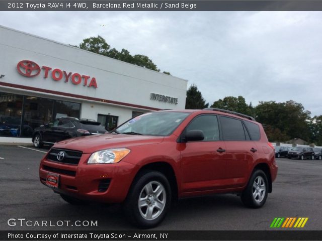 2012 Toyota RAV4 I4 4WD in Barcelona Red Metallic