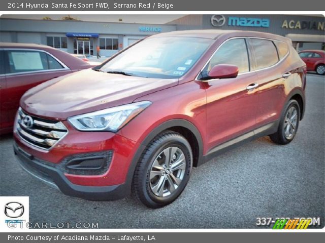 2014 Hyundai Santa Fe Sport FWD in Serrano Red