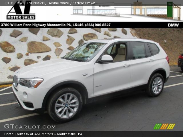 2016 BMW X3 xDrive28i in Alpine White