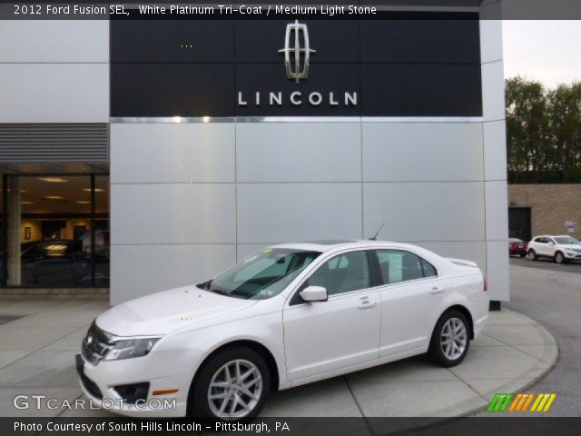 2012 Ford Fusion SEL in White Platinum Tri-Coat