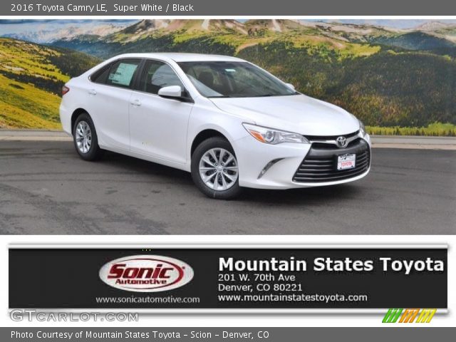 2016 Toyota Camry LE in Super White