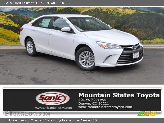 2016 Toyota Camry LE in Super White