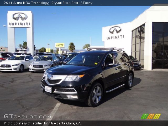 2011 Acura MDX Technology in Crystal Black Pearl