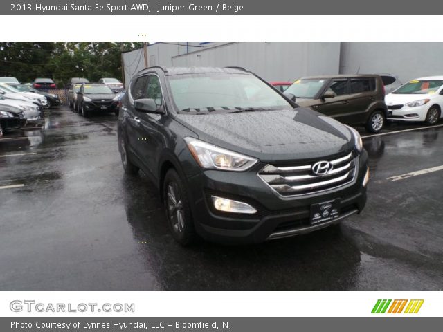 2013 Hyundai Santa Fe Sport AWD in Juniper Green